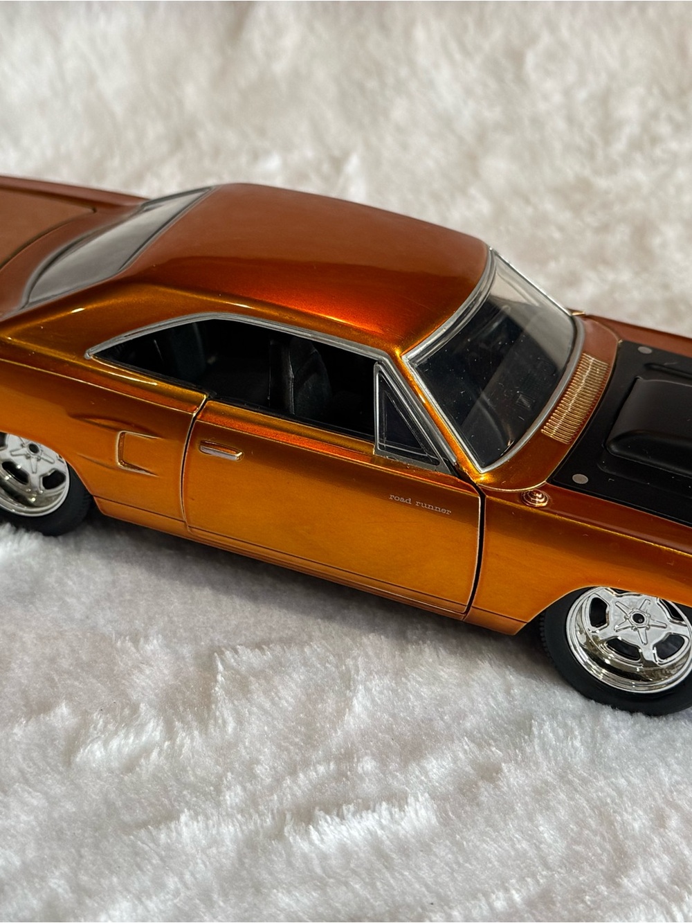 Orange Metallic Muscle Car Model